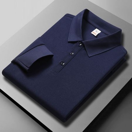Long-sleeved Casual Business Fashion Men's Polo Shirt